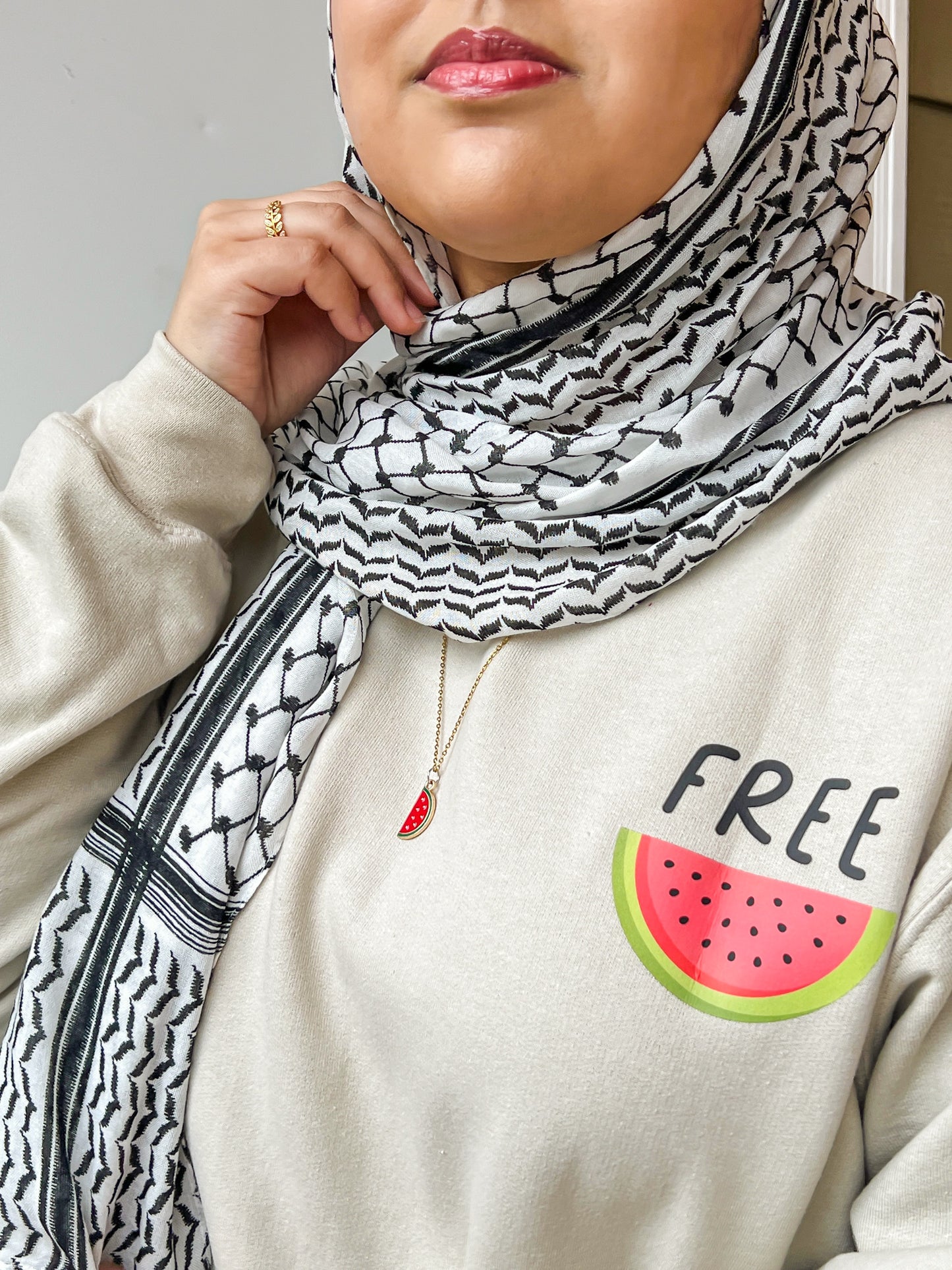 Free Palestine Watermelon Crew ๐