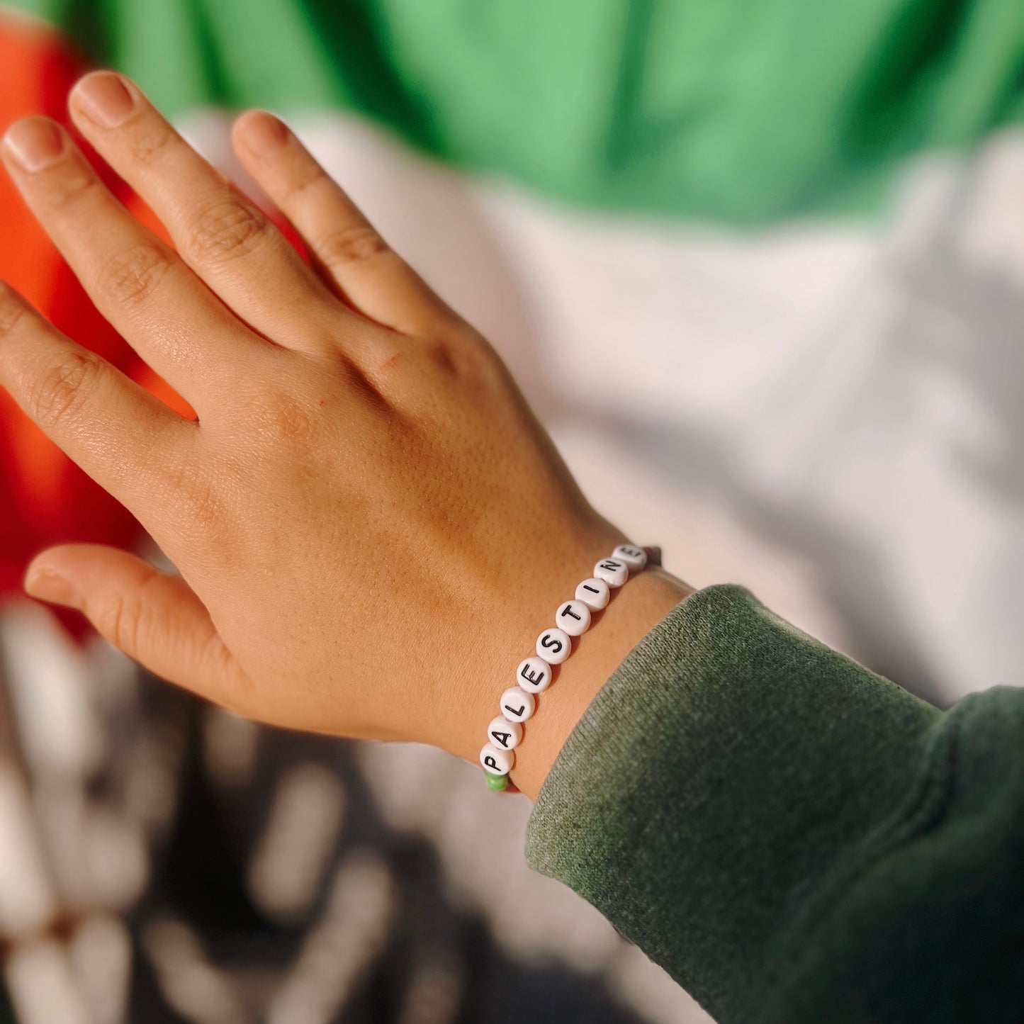 Palestine Unity Beaded Bracelet 🇵🇸