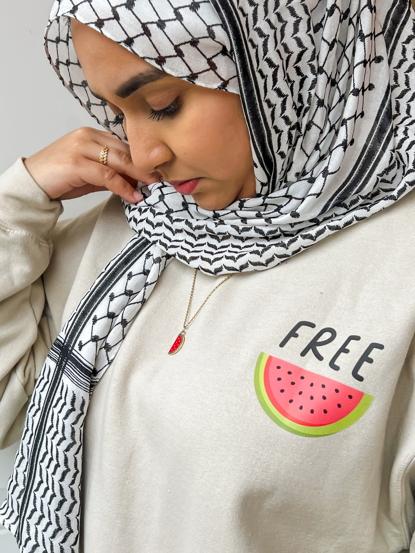 Free Palestine Watermelon Crew ๐