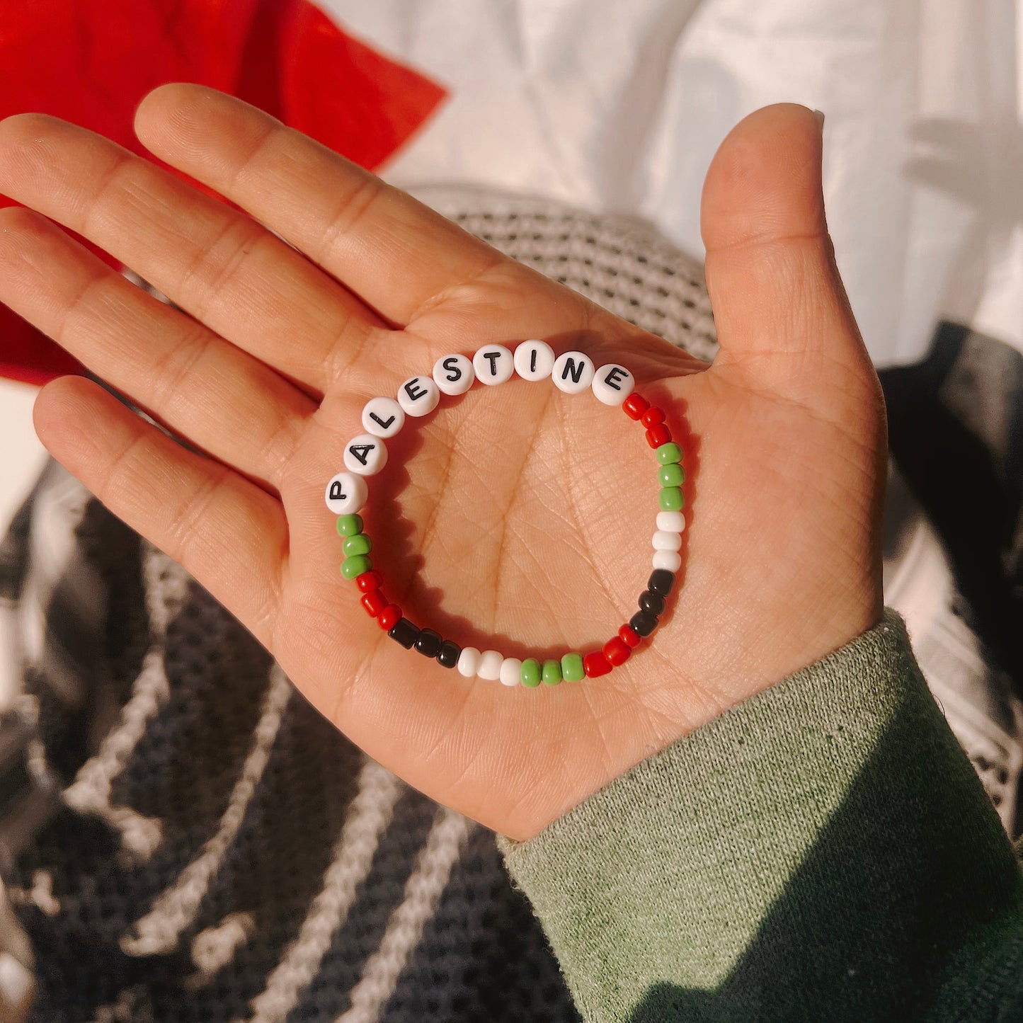 Palestine Unity Beaded Bracelet 🇵🇸✊🏼‼️