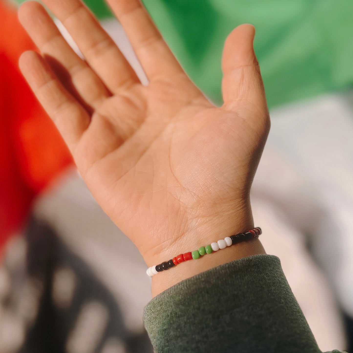 Palestine Unity Beaded Bracelet 🇵🇸