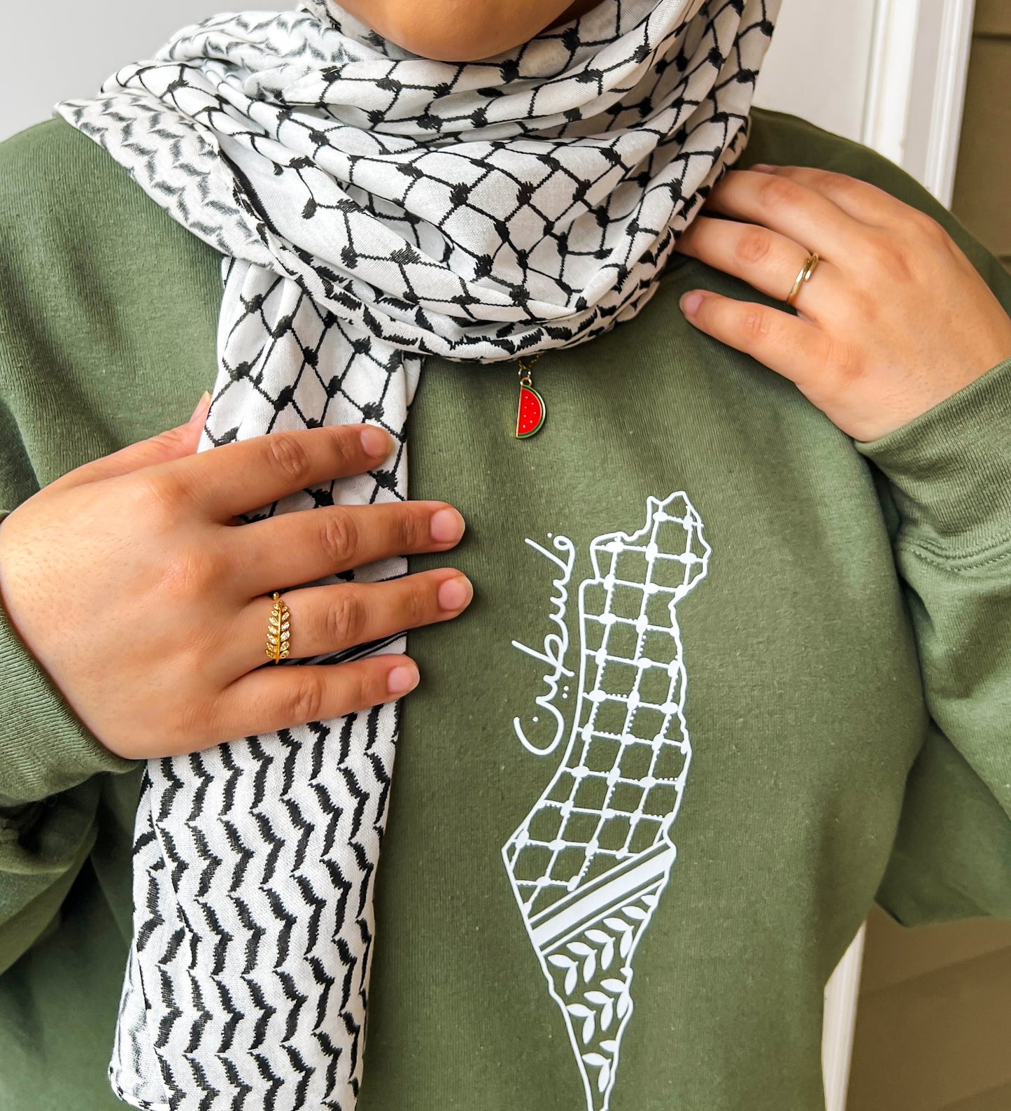 Falastin Olive Resistance Kuffiyeh Crew