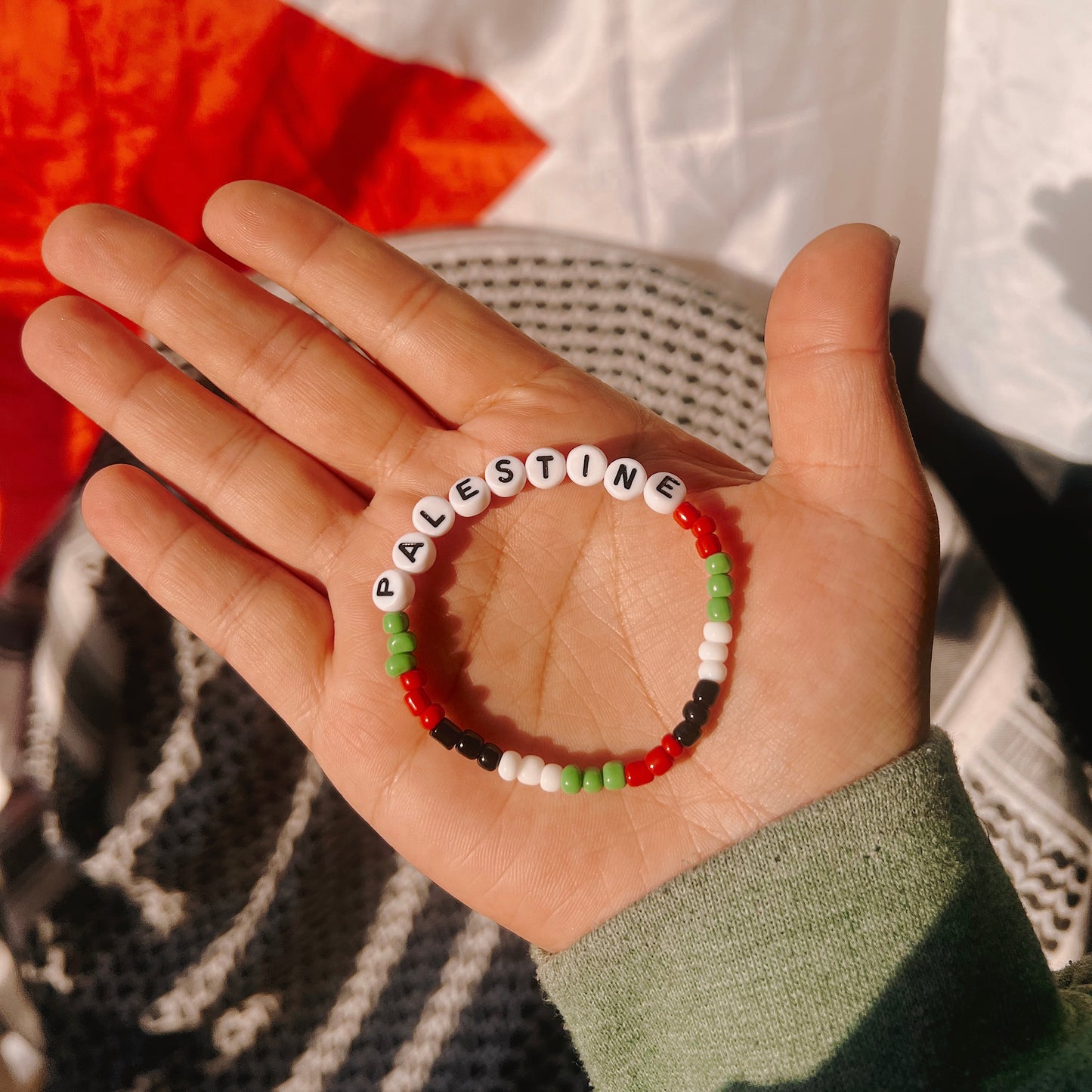 Palestine Unity Beaded Bracelet 🇵🇸✊🏼‼️