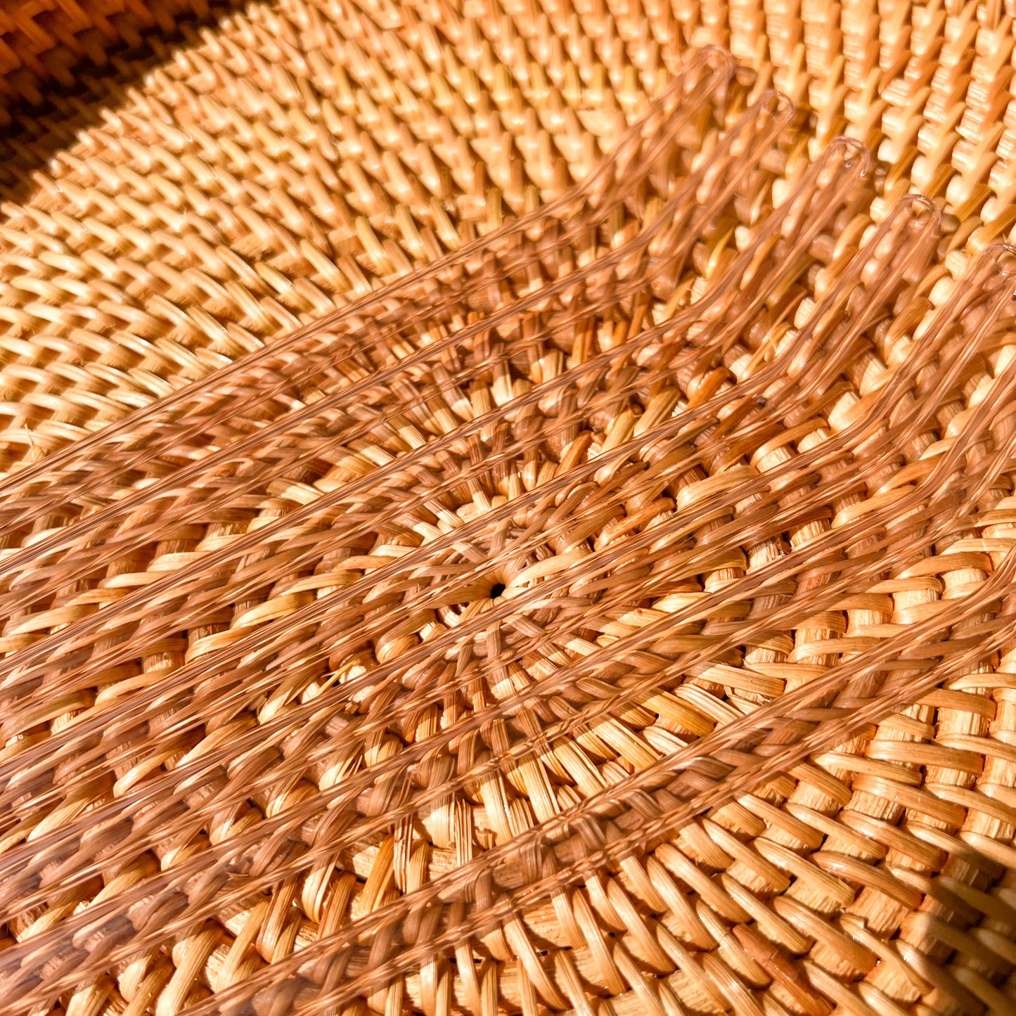 Pink Bent Reusable Glass Straw