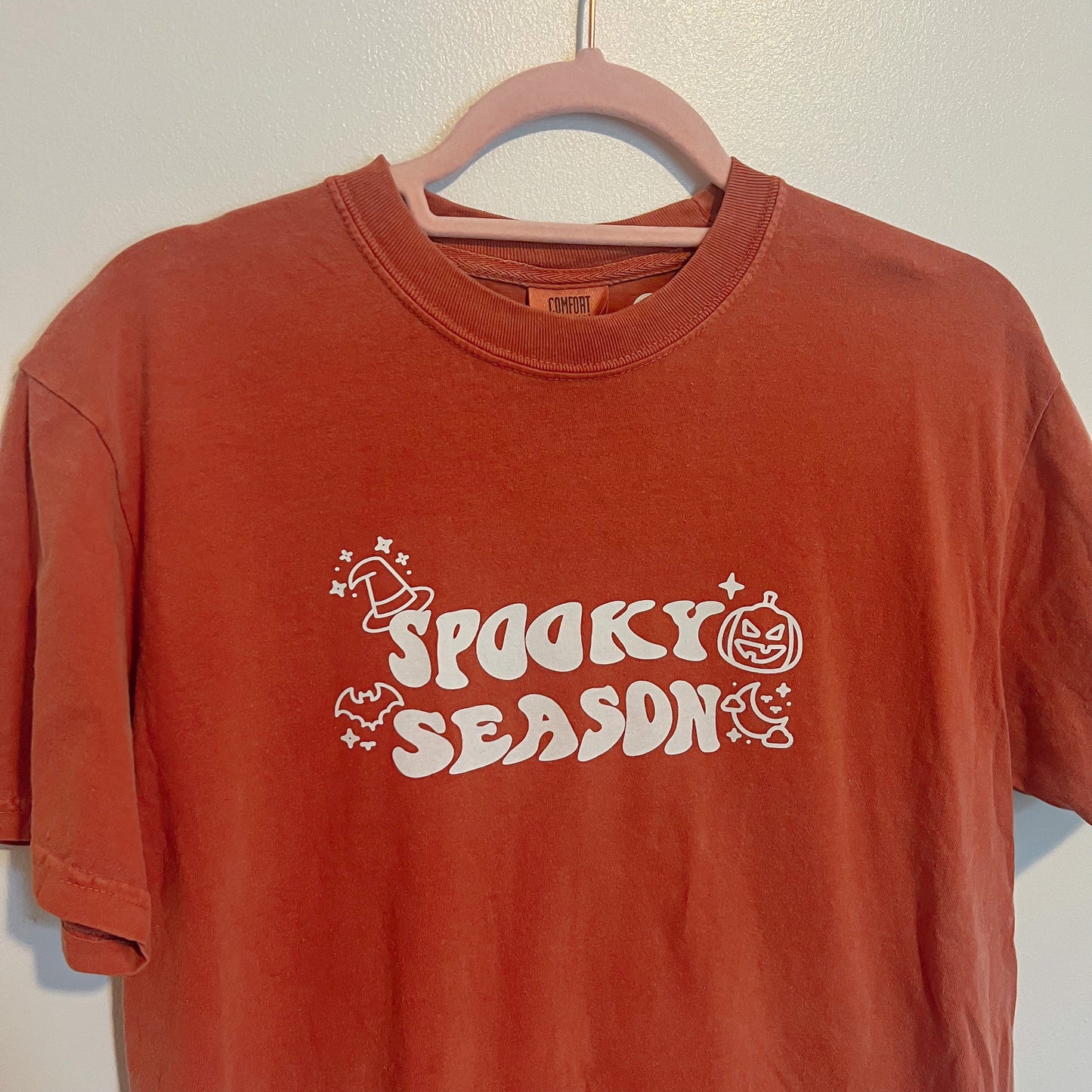 Spooky Season Comfort Colors Orange Yam Short Sleeved Tee
