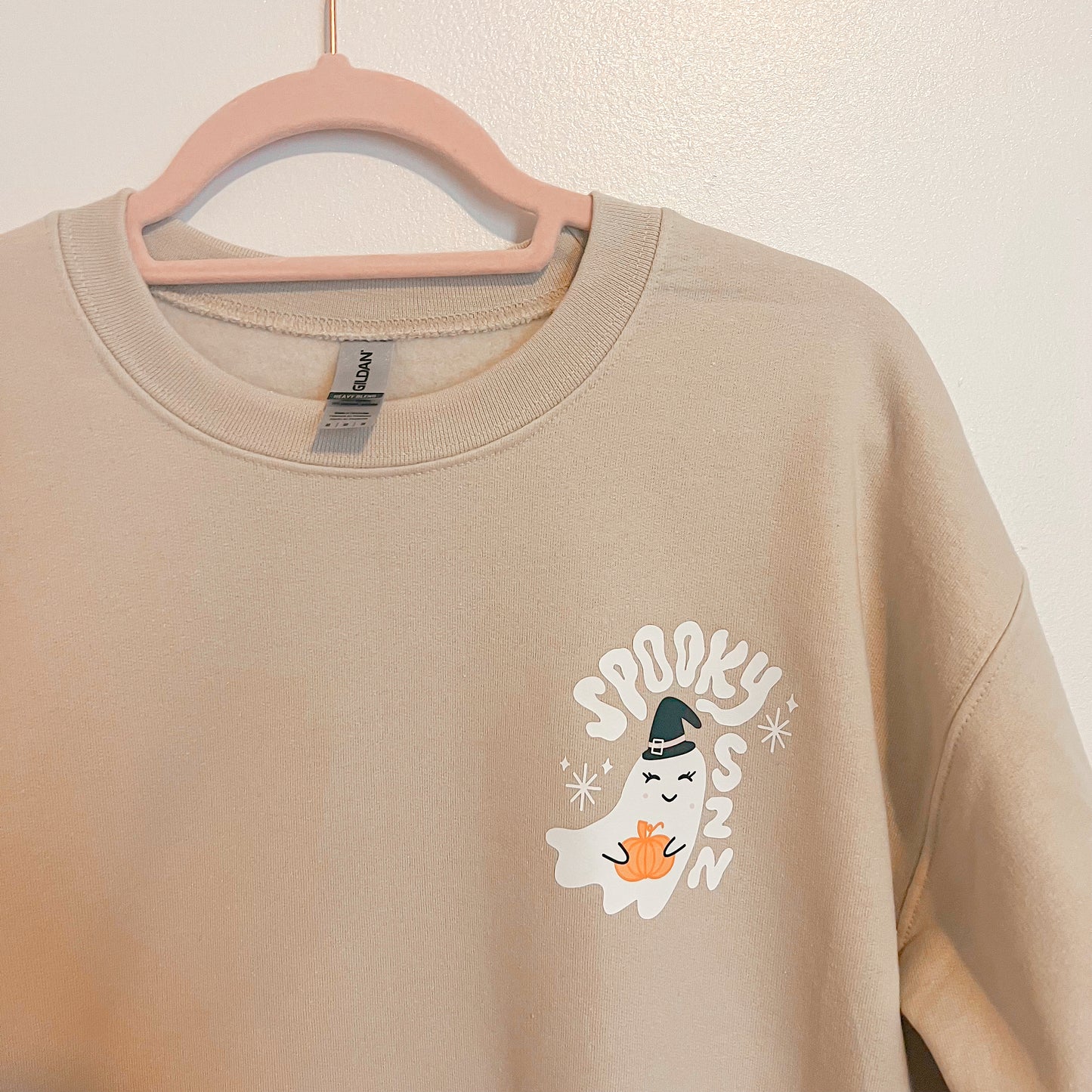 Spooky Szn Ghostie Beige Crewneck