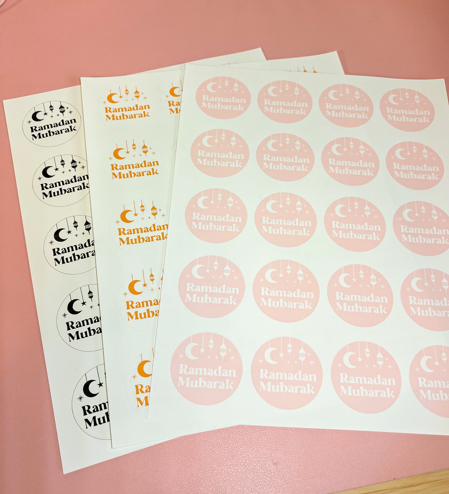 Ramadan Mubarak Sticker Sheets