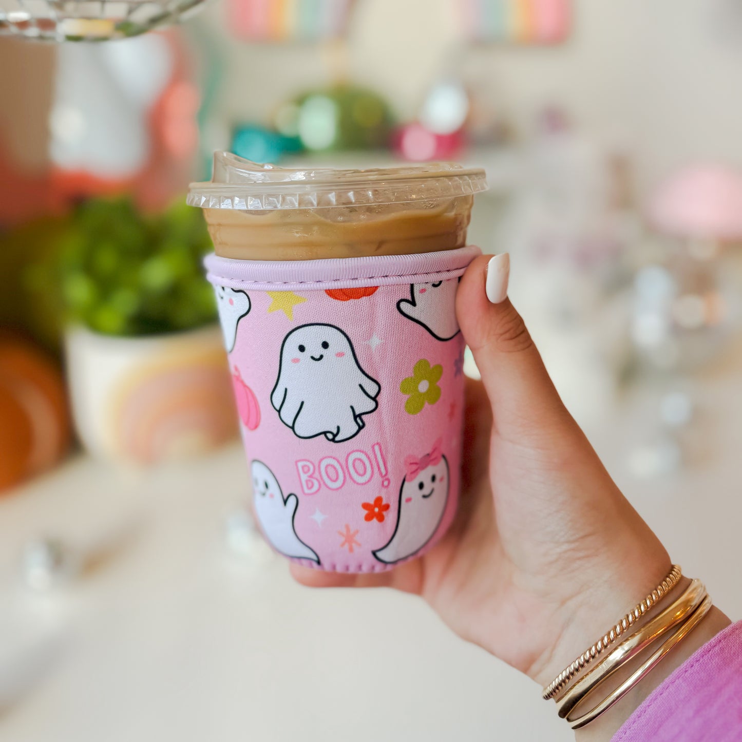 Ghosties at the Pumpkin Patch Drink Sleeve