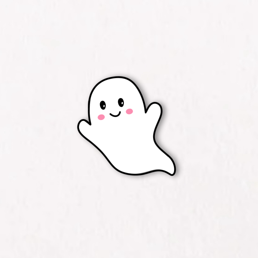 Cute Flying Ghostie Sticker