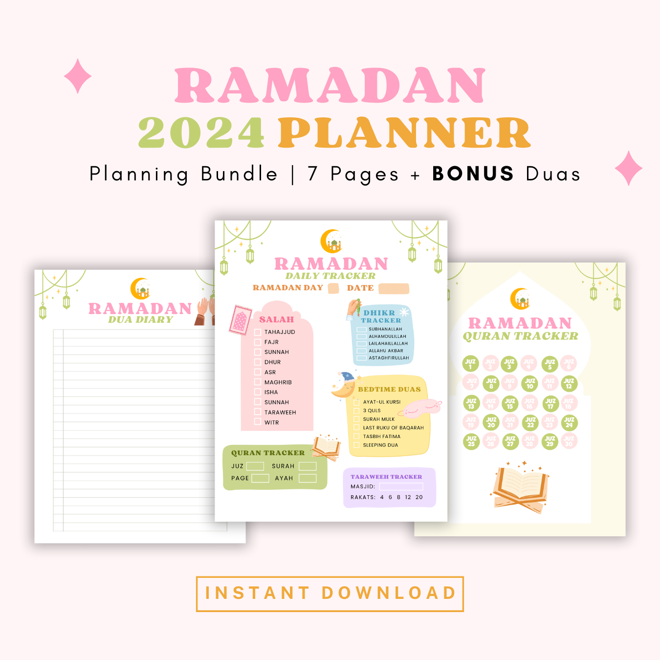 Ramadan 2024 Digital Planning Bundle