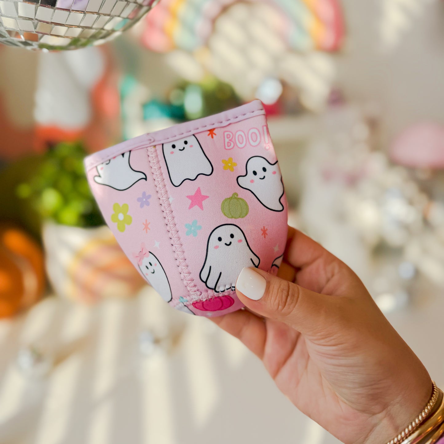 Ghosties at the Pumpkin Patch Drink Sleeve