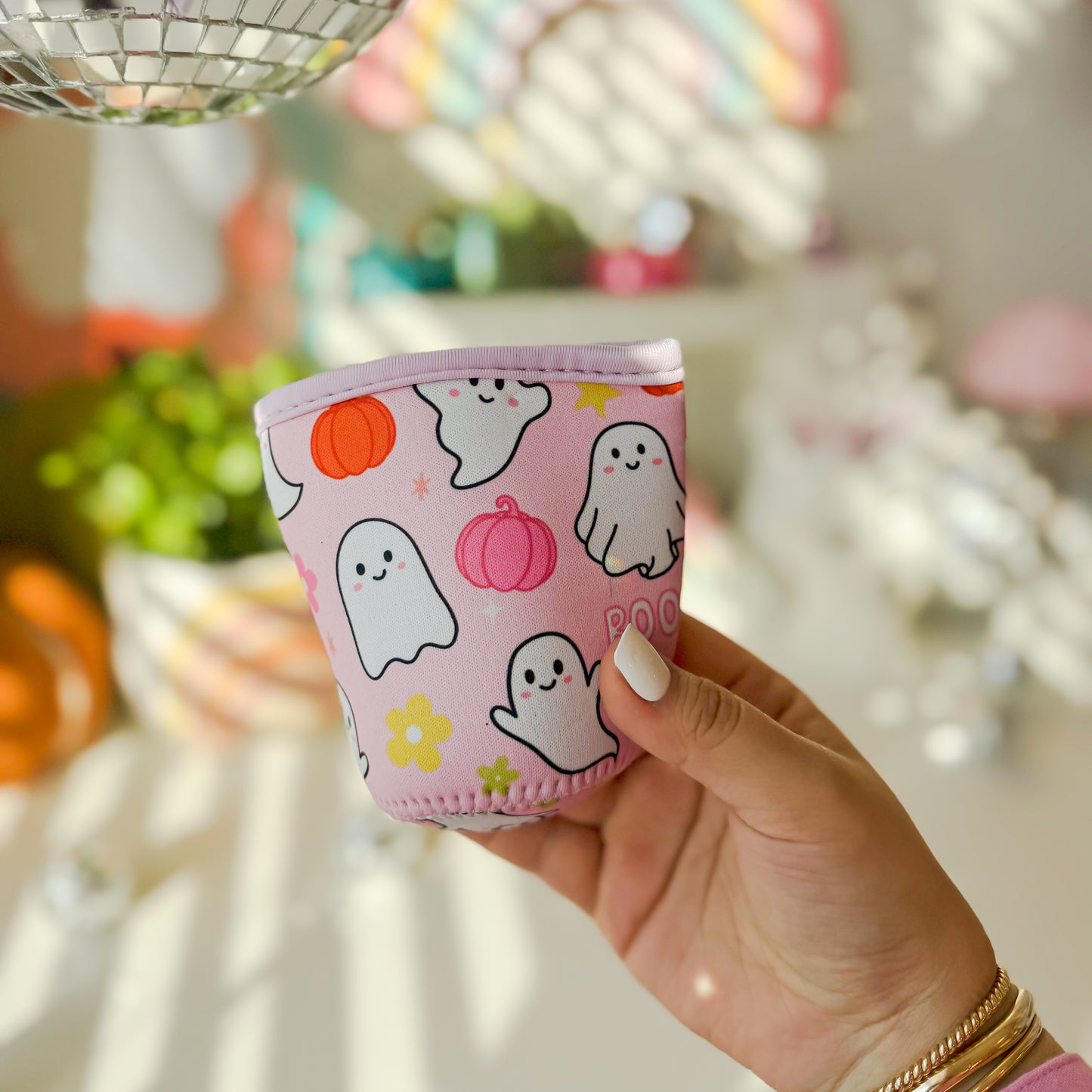 Ghosties at the Pumpkin Patch Drink Sleeve