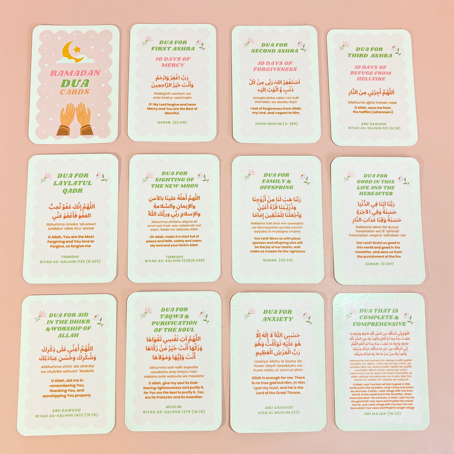 Ramadan Dua Cards - Pack of 10