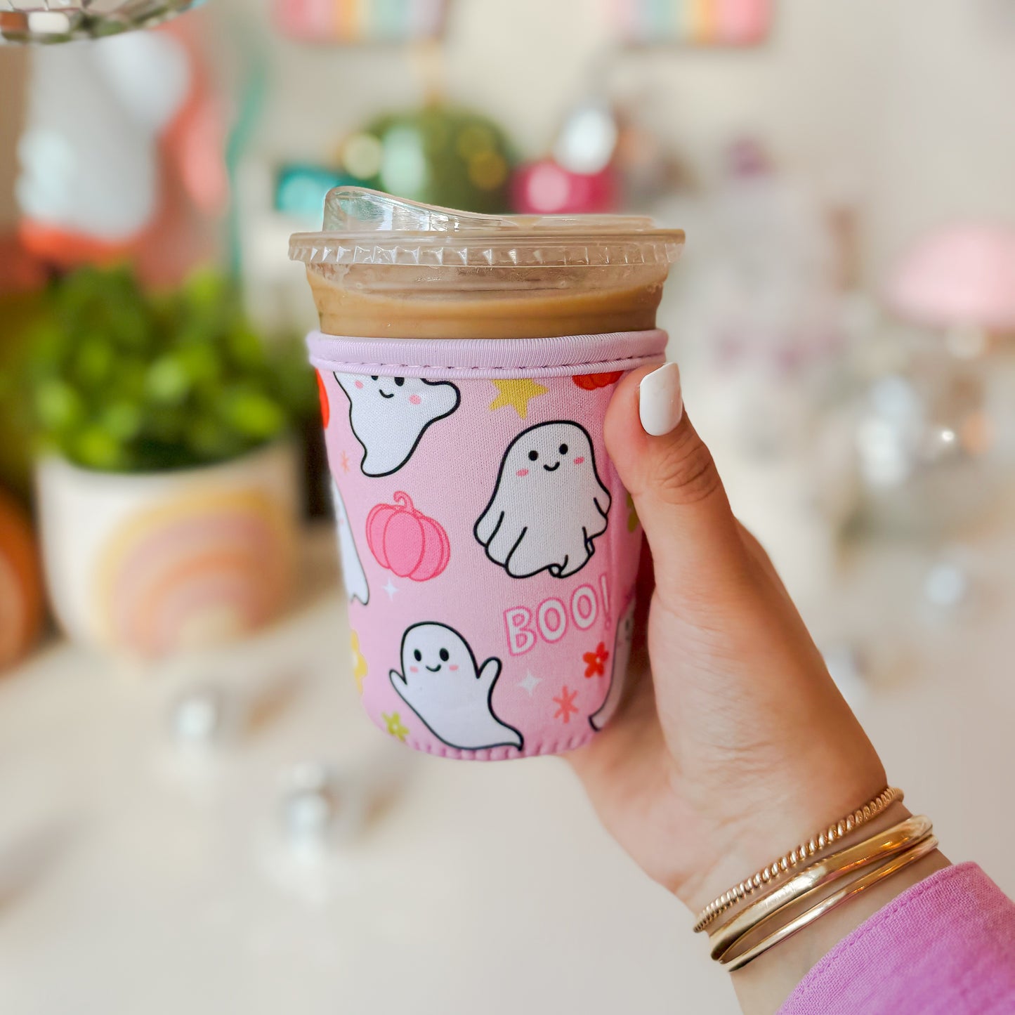 Ghosties at the Pumpkin Patch Drink Sleeve