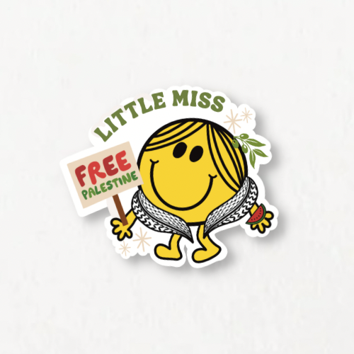 Little Miss Free Palestine Sticker