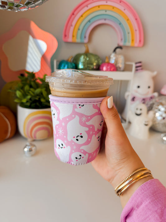 Pinky Ghostie Drink Sleeve