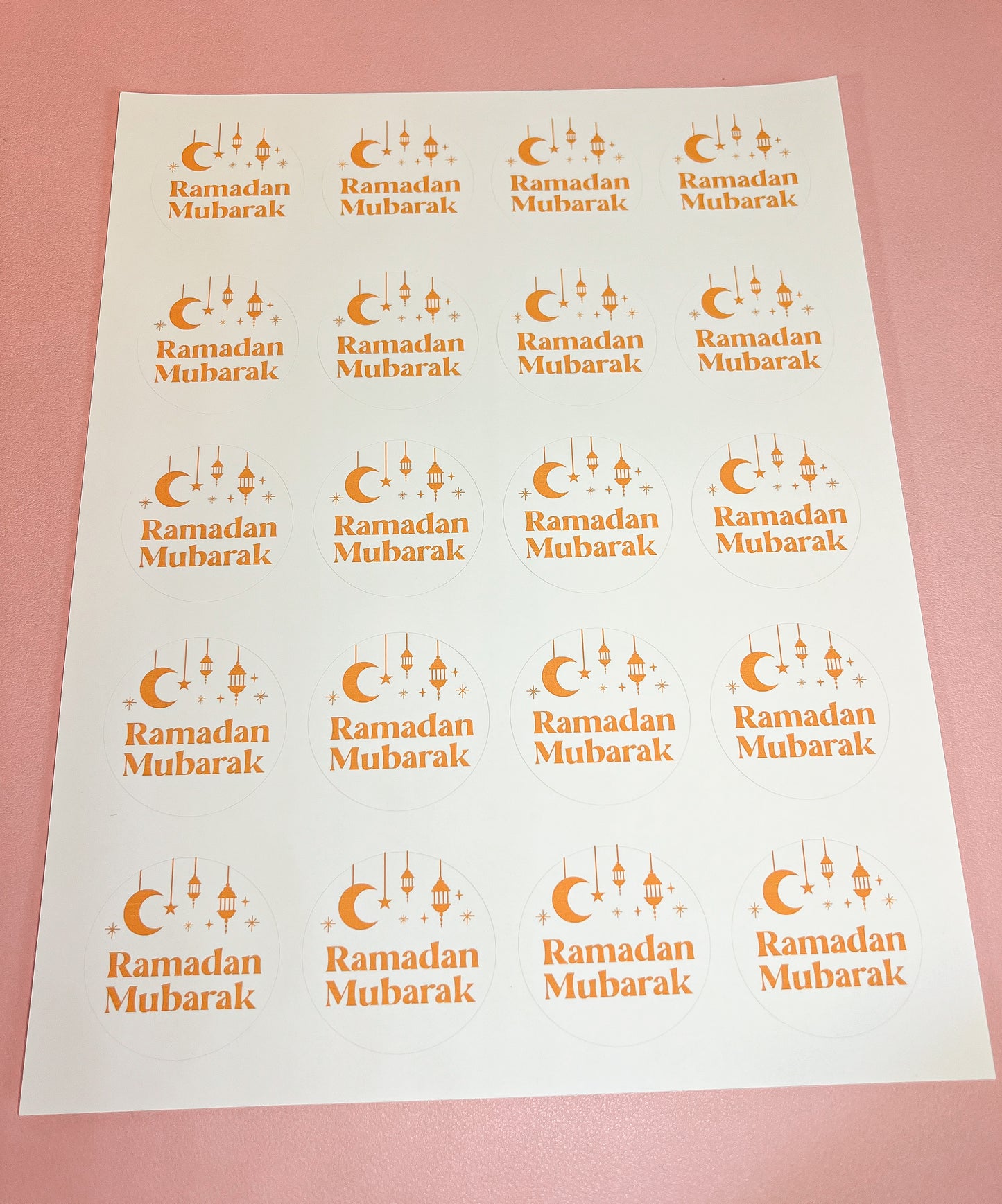 Ramadan Mubarak Sticker Sheets