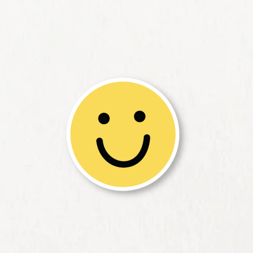 Yellow Smiley Sticker