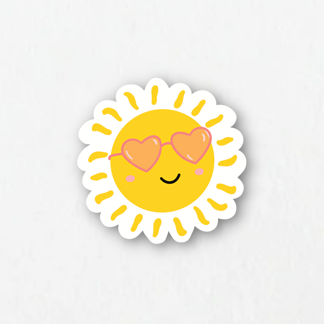 Heart Sunnies Sunshine Sticker