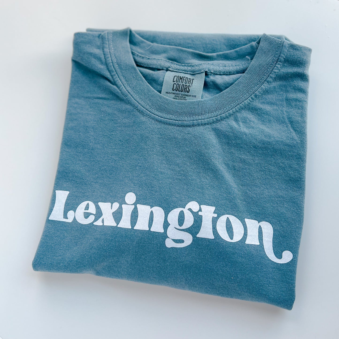 Lexington Ice Blue Comfort Colors Short Sleeve Tee