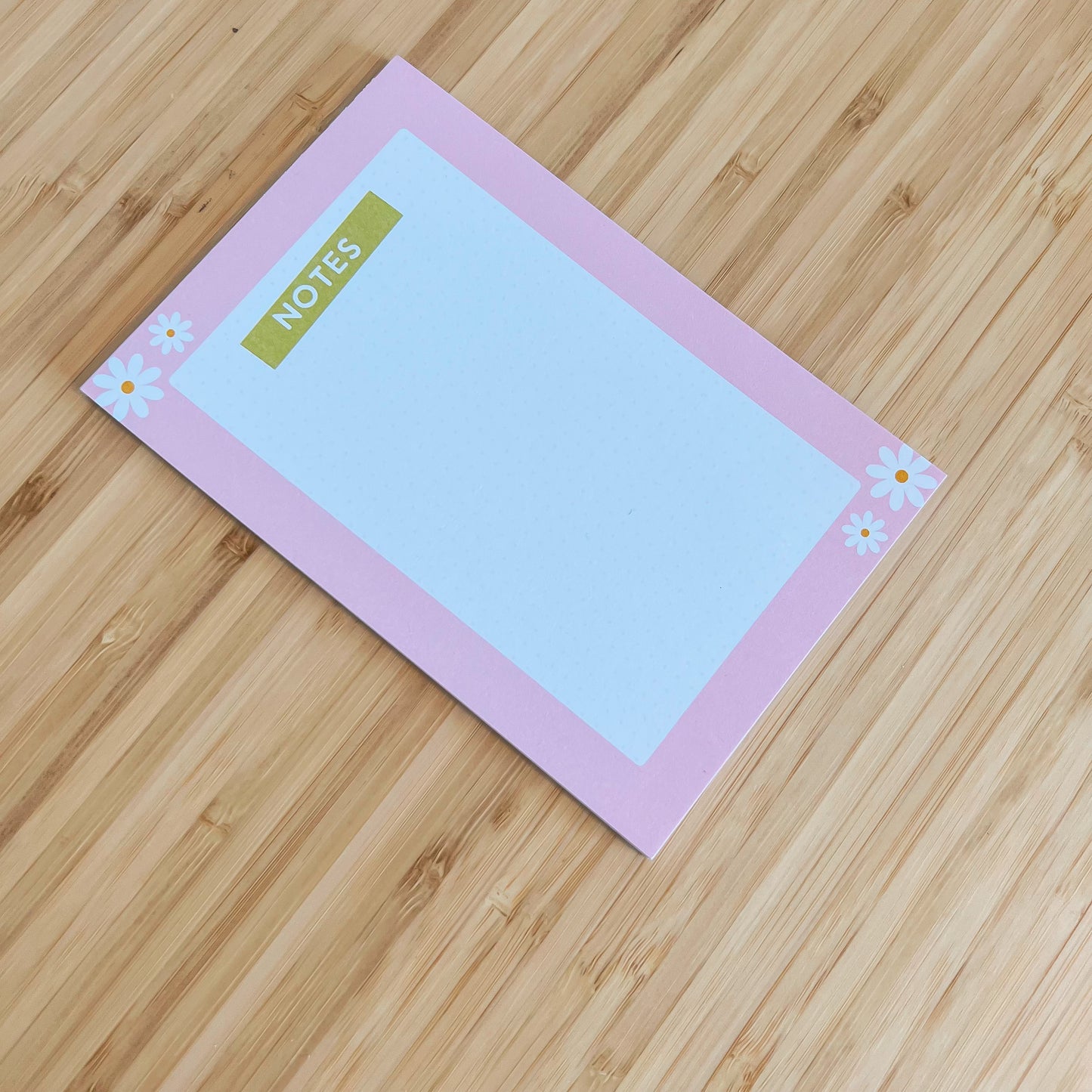 Pink Daisy Notes Notepad