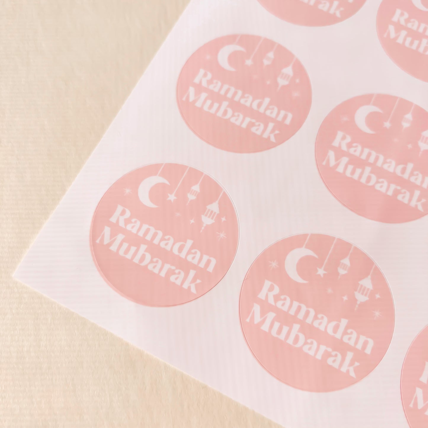 Light Pink Ramadan Sticker Sheet