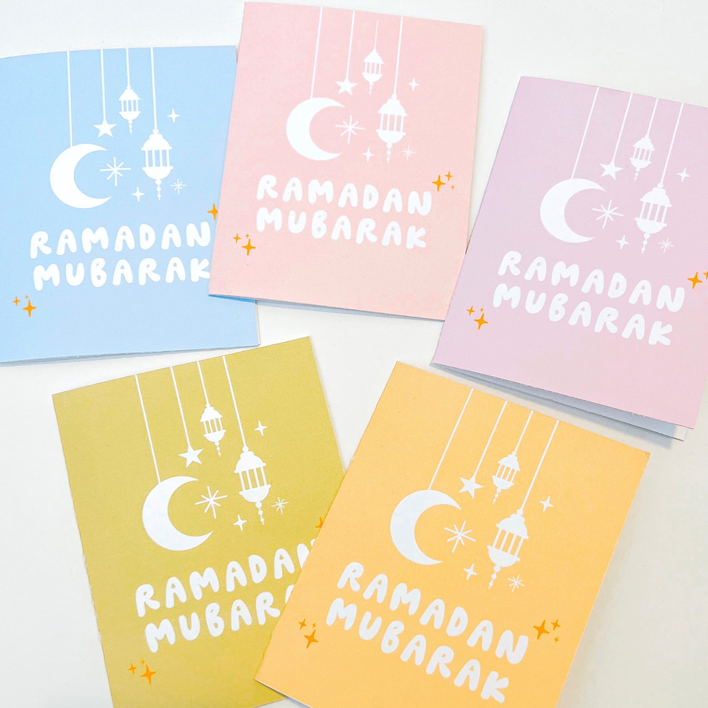 Ramadan Pastel Greeting Cards Set