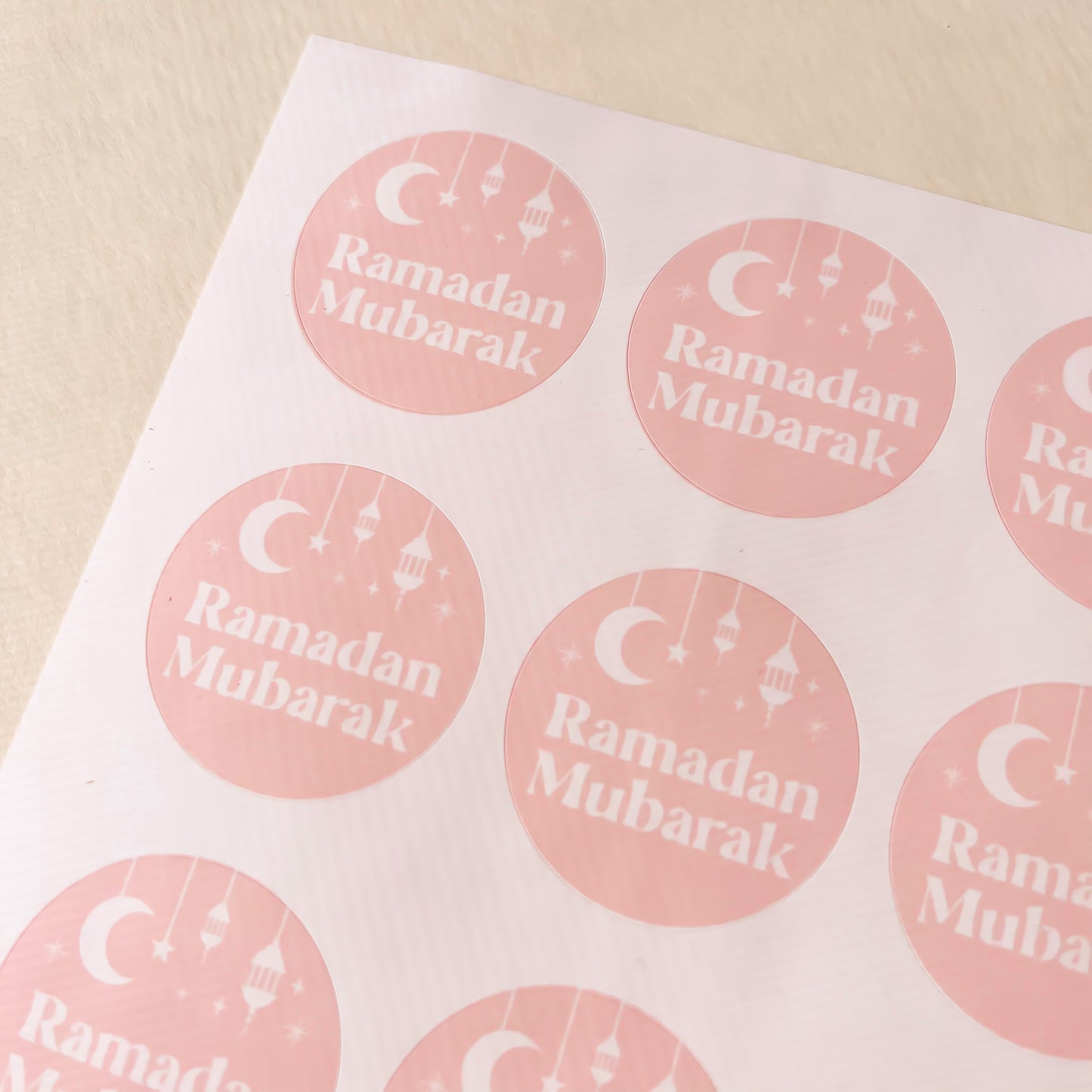 Light Pink Ramadan Sticker Sheet