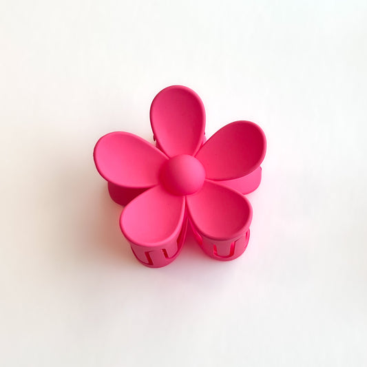 Strawberry Pink Daisy Flower Hair Claw Clip