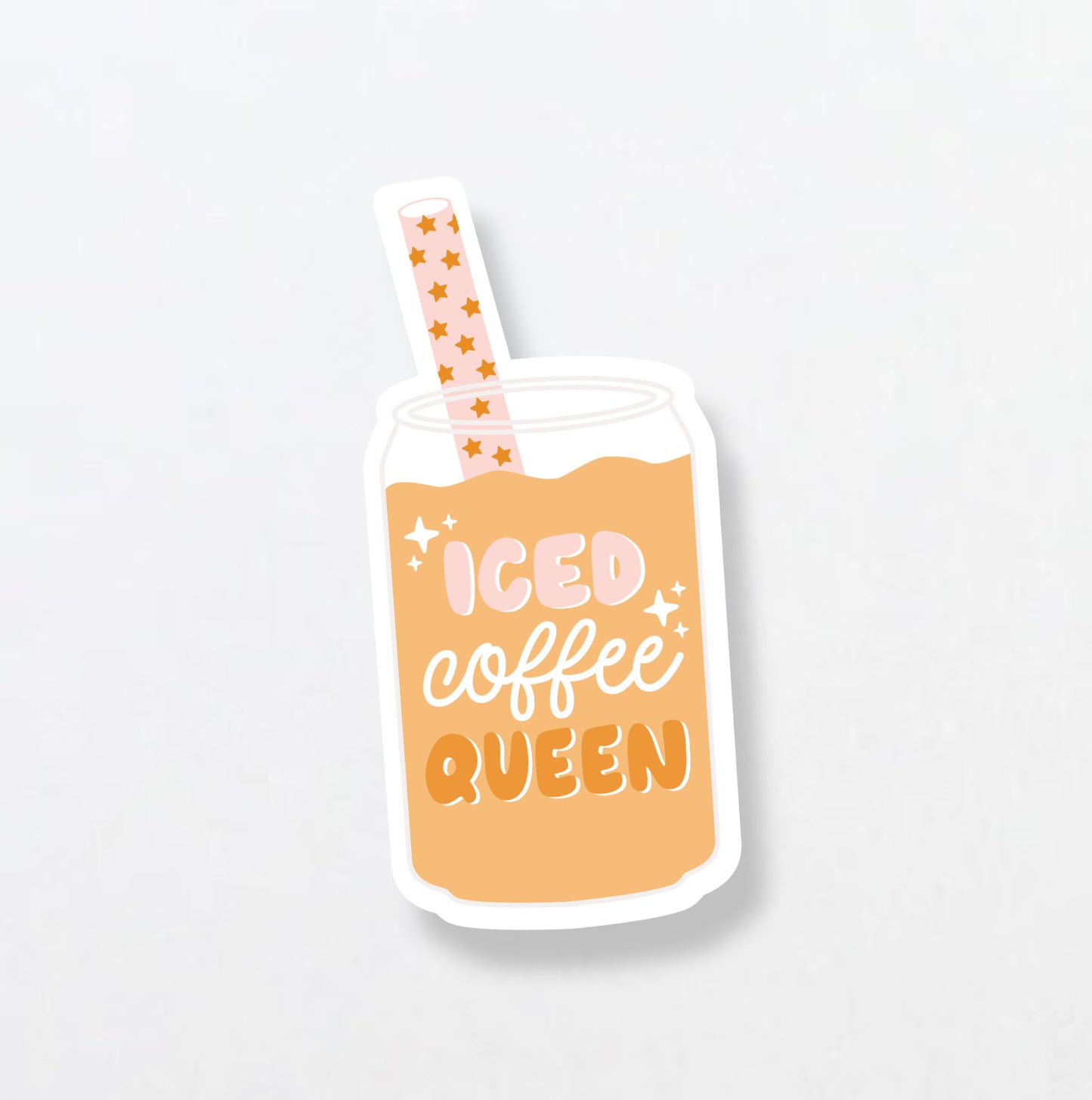 Iced Coffee Queen Sticker