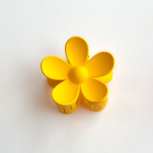Yellow Daisy Flower Hair Claw Clip